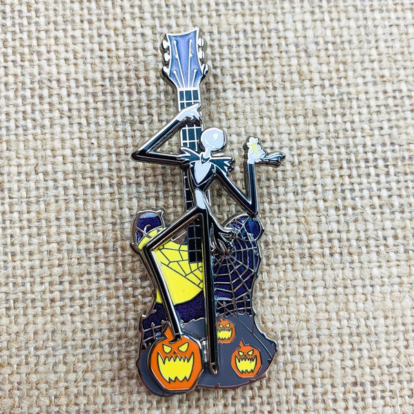 Disney Jack Skellington Guitar Pumpkins Nightmare Before