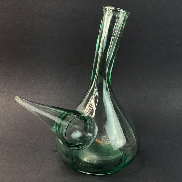 Porron Wine Pitcher Or Decanter - Hand Made Glass Blowing