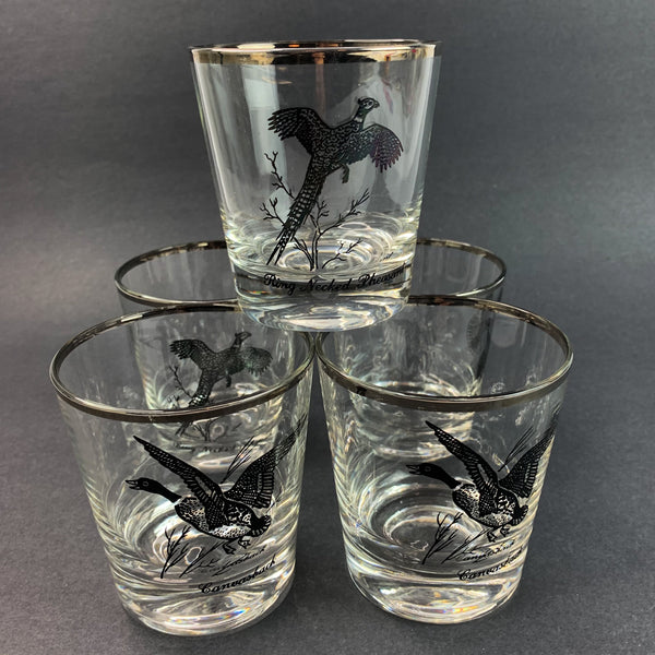 Crystal Game Bird Wine Glasses - Sportsman's Table