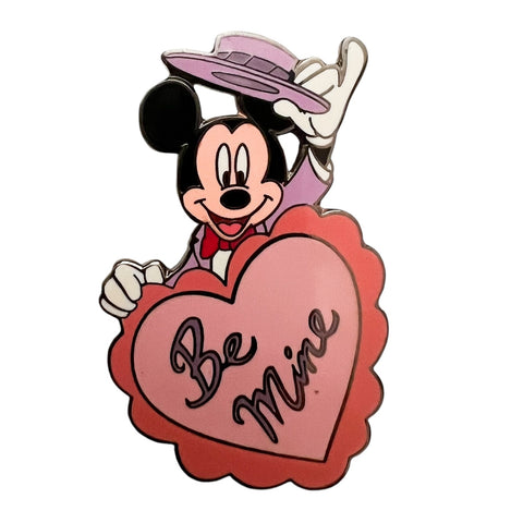 Disney Mickey Mouse 2001 Be Mine Valentines Day Heart Love LE Pin