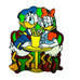 Disney Germany ProPin Donald Duck and Daisy Sipping Soda Pin