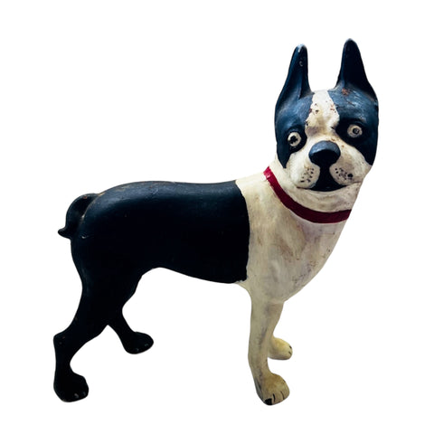 Antique Cast Iron Boston Terrier Doorstop