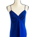 Vintagee Natori Cobalt Blue Slip Nightie Lingerie Dress