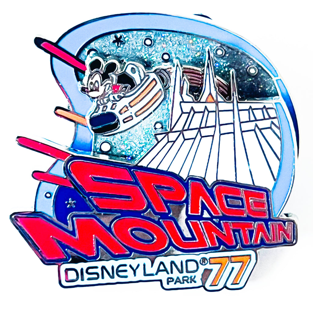 Disneyland DLR Mickey Mouse Space Mountain '77 Spinner Pin