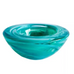 Kosta Boda Turquoise Swirl Bowl Atoll Votive Holder