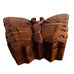 Vintage Butterfly Hand Carved Wood Puzzle Jewelry Box