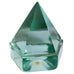 Vintage Ship Deck Prism Light Green Glass Nautical Pyramid Paperweight