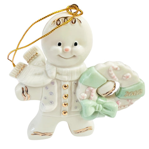 Lenox Gingerbread Man A Gingerbread Christmas 2002 Ornament