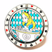 Disney Cheshire and Alice Tea Cups Roman Numerals Card Suits Spinner Pin