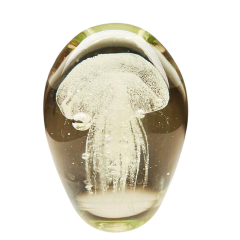 Vintagee Jellyfish Art Glass Paperweight