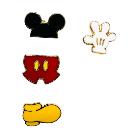 Vintage Disney Mickey Mouse Mickey Body Parts 4 Pin Set