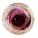 Vintage Art Glass Cranberry Metallic Swirl Paperweight