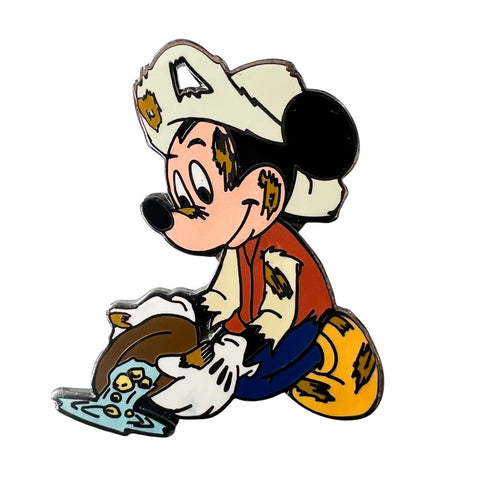 Disney Mickey Mouse Prospector Panning for Gold Pin