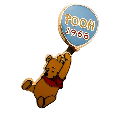 Disney 100 Years of Dreams Pooh 1966 Swinging From Balloon Pin