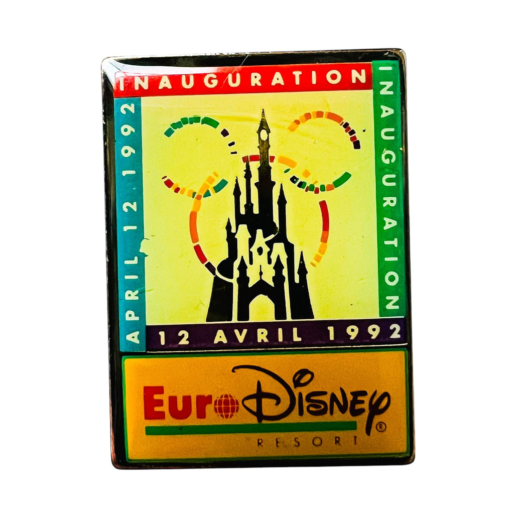 Euro Disney Inauguration April 12, 1992 Opening Day Sleeping Beauty Castle Pin