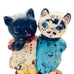 Antique Twin Cat Kittens Cast Iron Doorstop