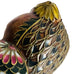 Vintage Cloisonne Enamel Brass Owl Figurine