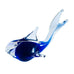 Vintage Handblown Art Glass Cobalt Blue Dolphin