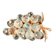 Vintage Swarovski Silver Crystal Sparkling Fruit Grape Cluster Gold Leaves & Stem