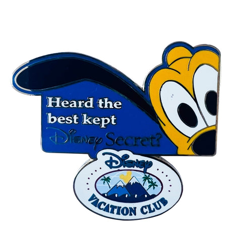 Disney Vacation Club DVC Pluto Listening Best Kept Secret Pin