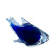 Vintage Handblown Art Glass Cobalt Blue Dolphin