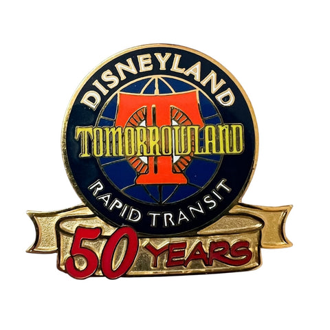 Disney Disneyland Tomorrowland Rapid Transit 50 Years Pin