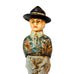 Antique Boy Scout Cast Iron Vintage Coin Bank