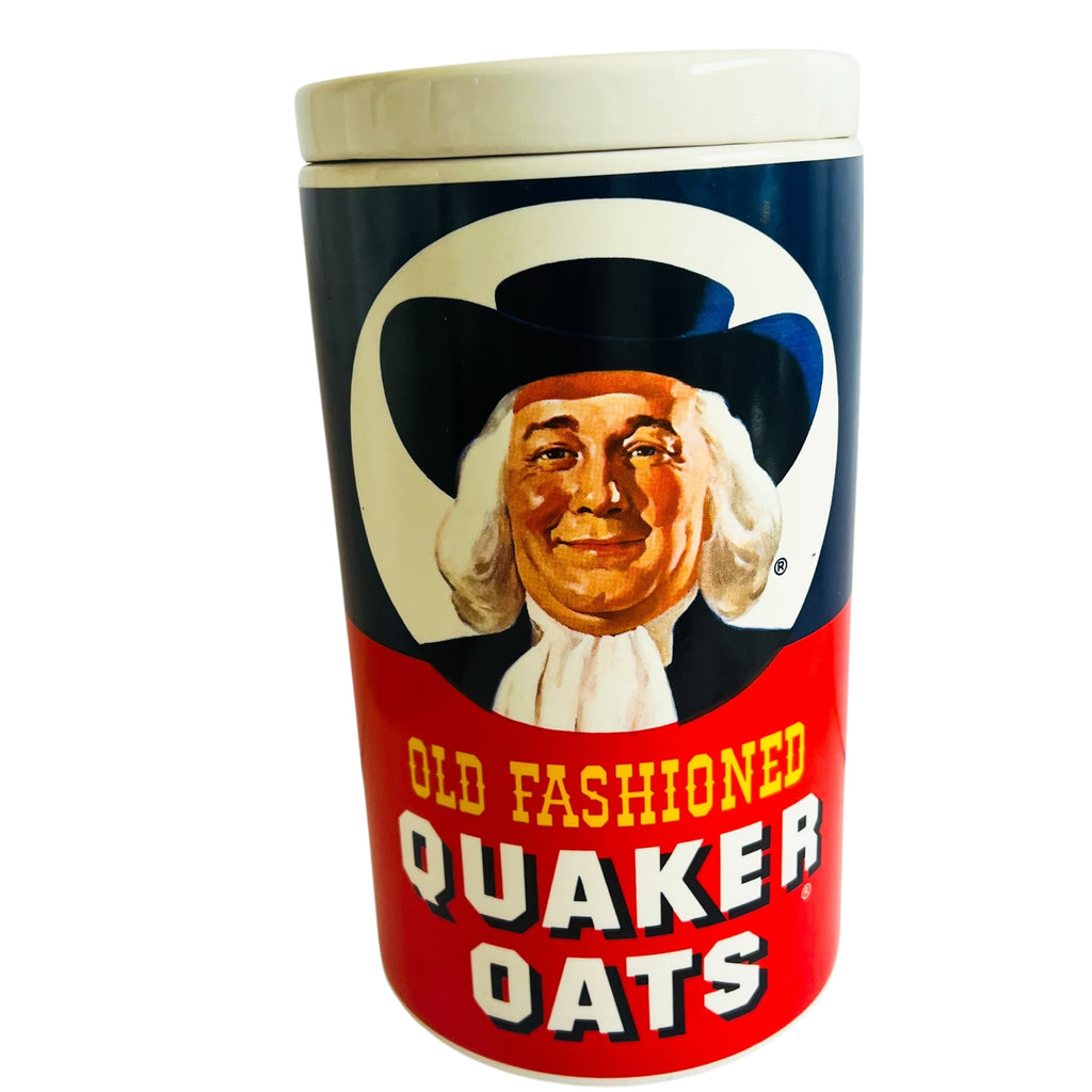 Vintage Old Fashioned Quaker Oats Ceramic Cookie Jar