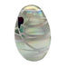 Vintage Heart Design Iridescent Matte Hand Blown Egg Paperweight