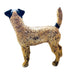 Antique Fox Terrier Cast Iron Doorstop Statue