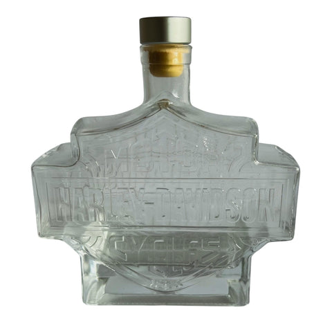 Harley Davidson Genuine Whiskey Glass Empty Decanter Bottle