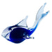 Vintage Handblown Art Glass Cobalt Blue Dolphin