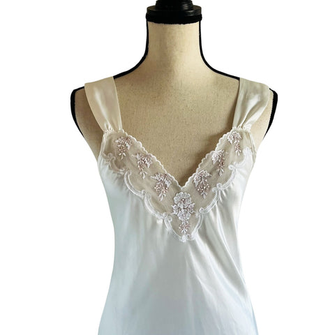 Vintage Val Mode Lace Detail Full Slip Dress Lingerie