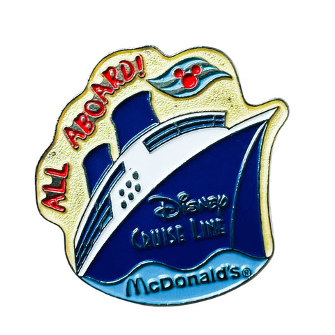 Disney DCL Mcdonalds Disney Cruise Line ALL ABOARD Ship Pin