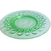 Vintage Daisy Pattern Light Green Depression Glass Plate