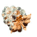 Vintage Swarovski Silver Crystal Sparkling Fruit Grape Cluster Gold Leaves & Stem