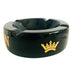 Ashton Oversized Black and Gold Ceramic Ashtray