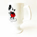 Disney Mickey Mouse Classic Pose White Milk Glass Pedestal Mug
