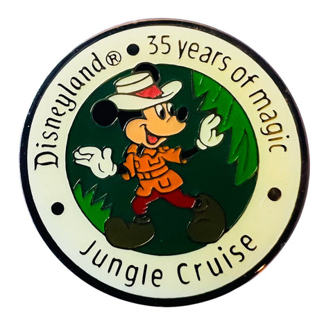 Disney The Walt Disney Company Disneyland 35 Years of Magic Mickey Mouse Jungle Cruise Anniversary Pin