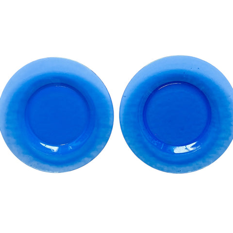 Yalos Casa Murano Glass Periwinkle Opalescent Translucent Plates