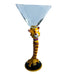 Blue Sky Heather Goldminc Ceramic Kitty Cat Martini Glass