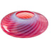 Fenton Cranberry Opalescent Spiral Optic Swirl Ruffle Glass Bowl