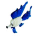 Glass Miniature Blue White Fish Figurine