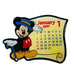 Disney TDL 2001 Calendar Mickey Mouse January Calendar Tokyo Disneyland Resort Pin