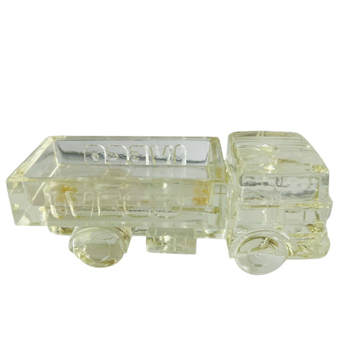 Vintage IVECO Pressed Glass Truck Paperweight Figurine