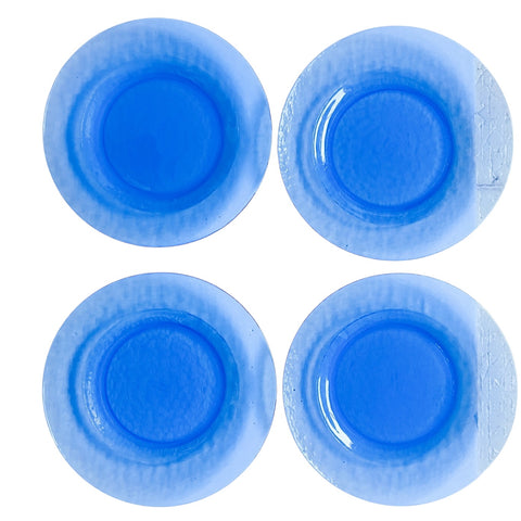 Yalos Casa Murano Glass Periwinkle Opalescent Translucent Plates