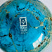 Vintage Mdina Malta Blue Crizzle Glass Signed Vase