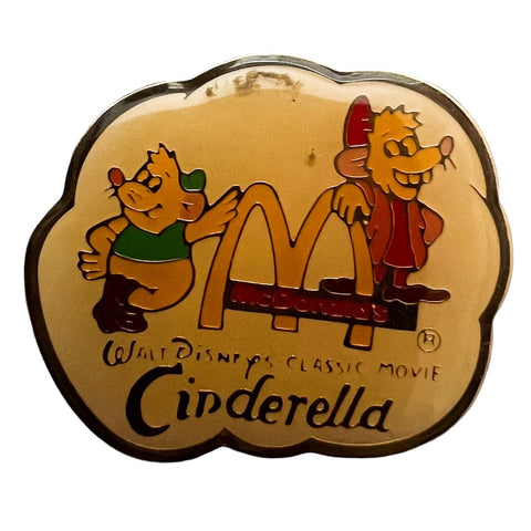 Disney Cinderellas Mice Gus & Jaq 1987 McDonald’s Employee Staff Pin