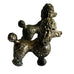 Vintage Pewter Metal Pair of Poodle Dog Figurines