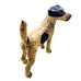 Antique Fox Terrier Cast Iron Doorstop Statue